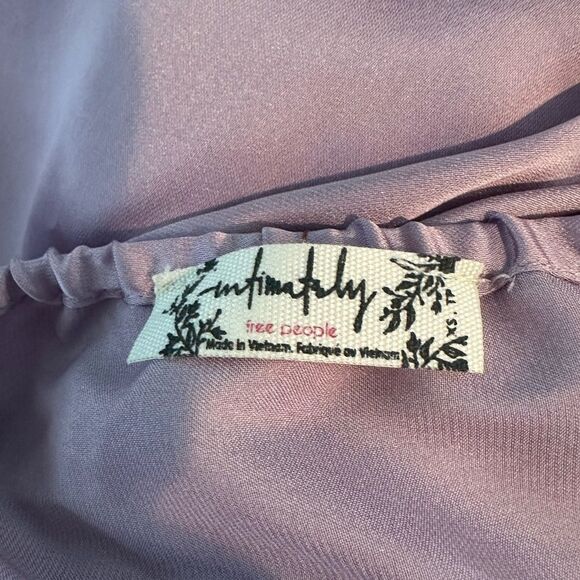 Free People Intimately On My Own Floral Satin Nightgown/Dress New! - Picture 10 of 10